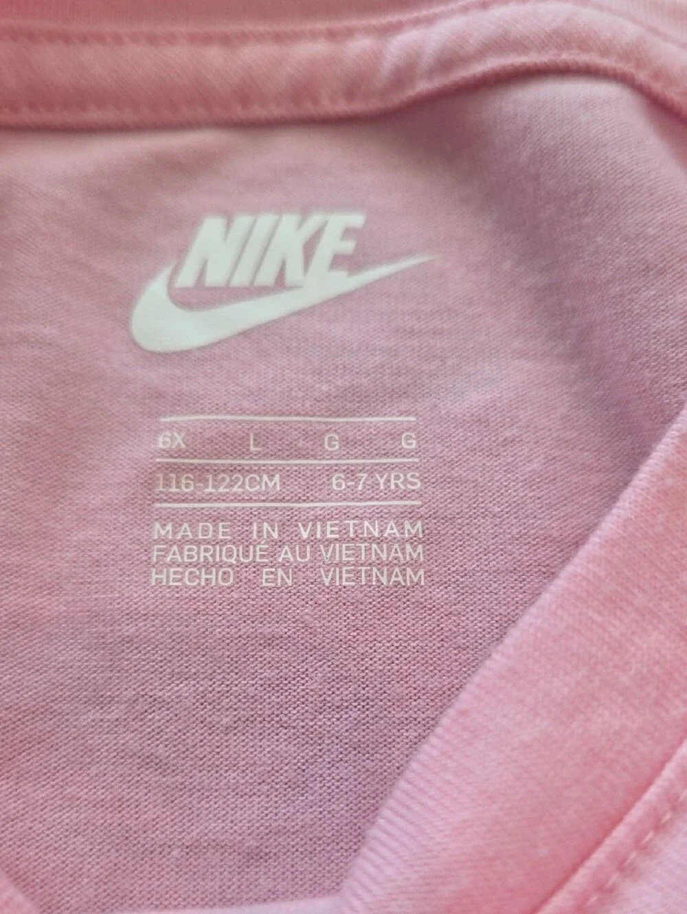 Nike Pink Bubble Logo Elastic-Waist Dress